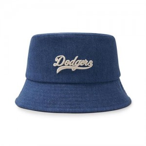 MLB Varsity Cursive Denim Los Angeles Dodgers Hats Blue | 9173520-TZ