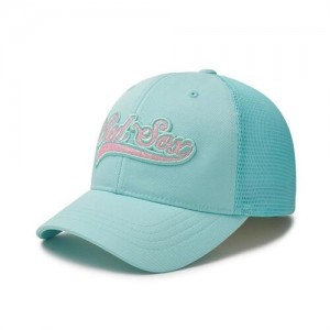 MLB Varsity Cursive Trucker Boston Red Sox Kids' Caps Turquoise | 9270364-LC