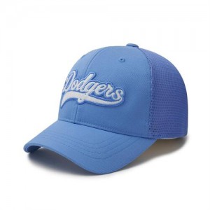 MLB Varsity Cursive Trucker Los Angeles Dodgers Kids' Caps Blue | 4289350-GM