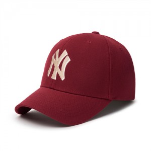 MLB Varsity Medium Logo Structured Ball New York Yankees Hats Red | 4798102-ZU