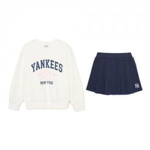 MLB Varsity Mtm Set Up New York Yankees Kids' Sweatshirts Blue / White | 5149027-PM