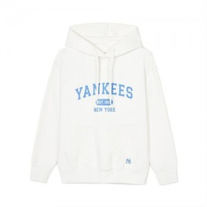 MLB Varsity Over Fit New York Yankees Hoodie White | 6234597-ET