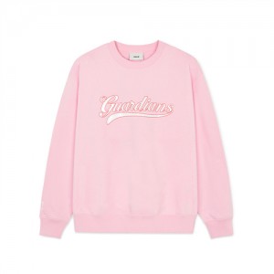 MLB Varsity Overfit Cleveland Indians Sweatshirts Pink | 4910357-CT