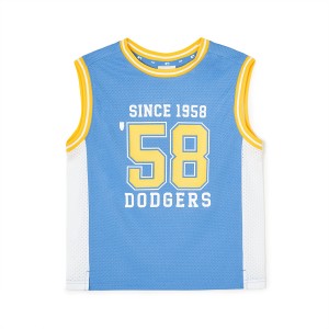 MLB Varsity Sleevelesst Los Angeles Dodgers Kids' T Shirts Blue | 6289034-PI