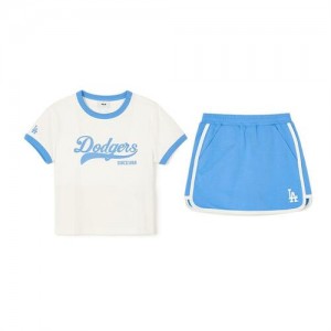 MLB Varsity Sportive Set Up Los Angeles Dodgers Kids' Skirts White / Blue | 9387560-HP