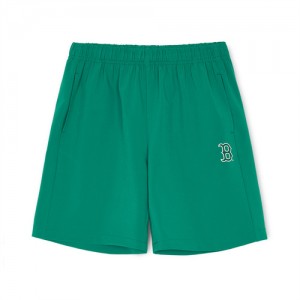 MLB Varsity Woven Boston Red Sox Kids' Shorts Green | 1054682-RX