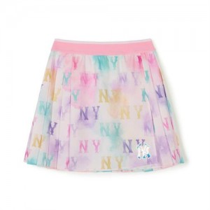 MLB Water Monogram Pleats New York Yankees Kids' Skirts Multicolor | 1493502-LF