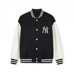 MLB Wool Big Lux Varsity (Single Layer) New York Yankees Jackets Black | 7829431-LJ