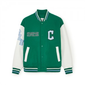 MLB Wool Wappen Varsity Cleveland Guardians Jackets Green | 4291306-YR