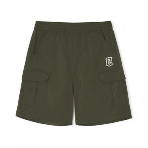 MLB Woven Cleveland Guardians Kids' Shorts Olive | 3609824-VX