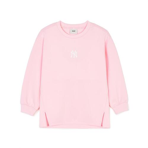 MLB Athleisure Long New York Yankees Kids\' Sweatshirts Pink | 0185492-IH