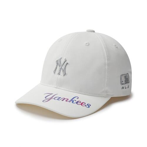 MLB Athleisure Ponytail Ball New York Yankees Kids\' Caps White | 9468571-KV