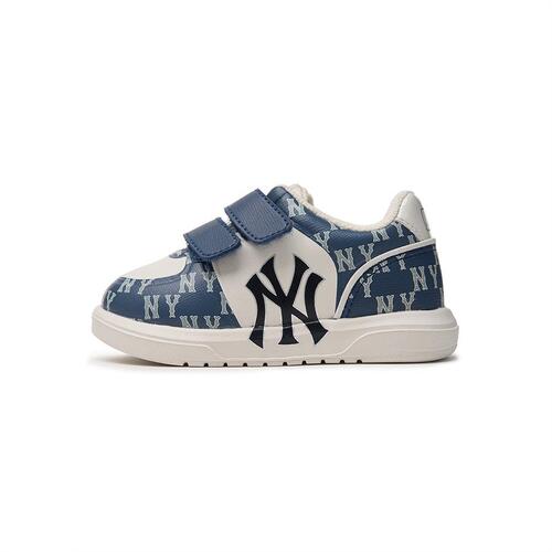 MLB Baby Denim Monogram New York Yankees Kids\' Sneakers Blue | 0524891-EY