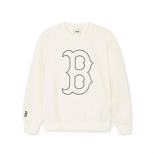 MLB Basic Big Logo Boston Red Sox Kids\' Sweatshirts White | 0738562-TB