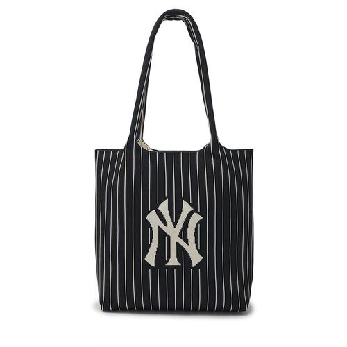 MLB Basic Big Logo Knit New York Yankees Tote Bags Black | 1603759-AS