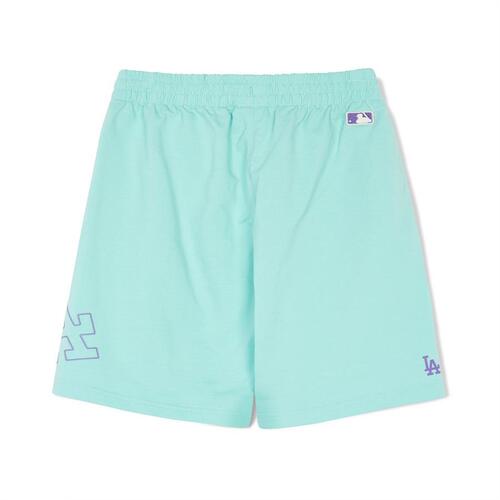 MLB Basic Big Logo Los Angeles Dodgers Kids' Shorts Turquoise | 9128674-BA