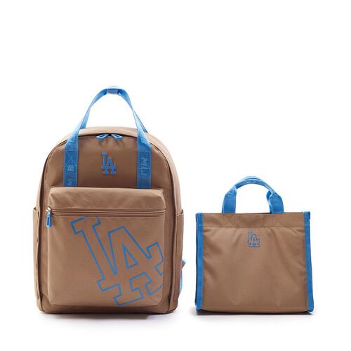 MLB Basic Big Lux Picnic Los Angeles Dodgers Kids\' Bags Khaki | 0923568-FY