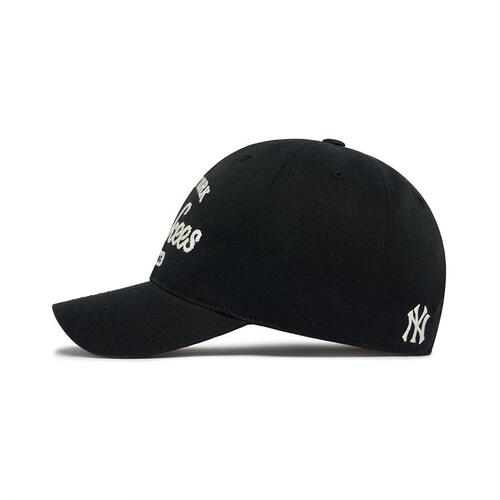 MLB Basic Cursive Logo Unstructured Ball New York Yankees Hats Black | 0162958-MF