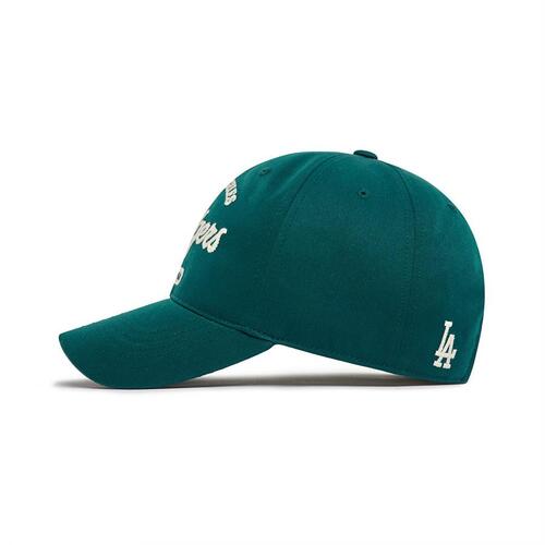 MLB Basic Cursive Logo Unstructured Ball Los Angeles Dodgers Hats Khaki | 0853127-RO