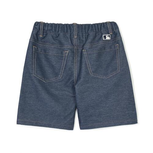 MLB Basic Denimlike New York Yankees Kids' Shorts Blue | 4306985-SQ