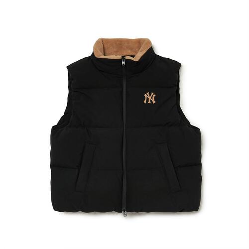 MLB Basic Fleece Reversible Down Vest New York Yankees Jackets Black | 5912708-WB