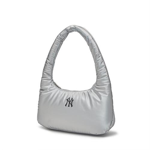 MLB Basic Luxleisure Nylon New York Yankees Hobo Bags Silver | 8057239-LS