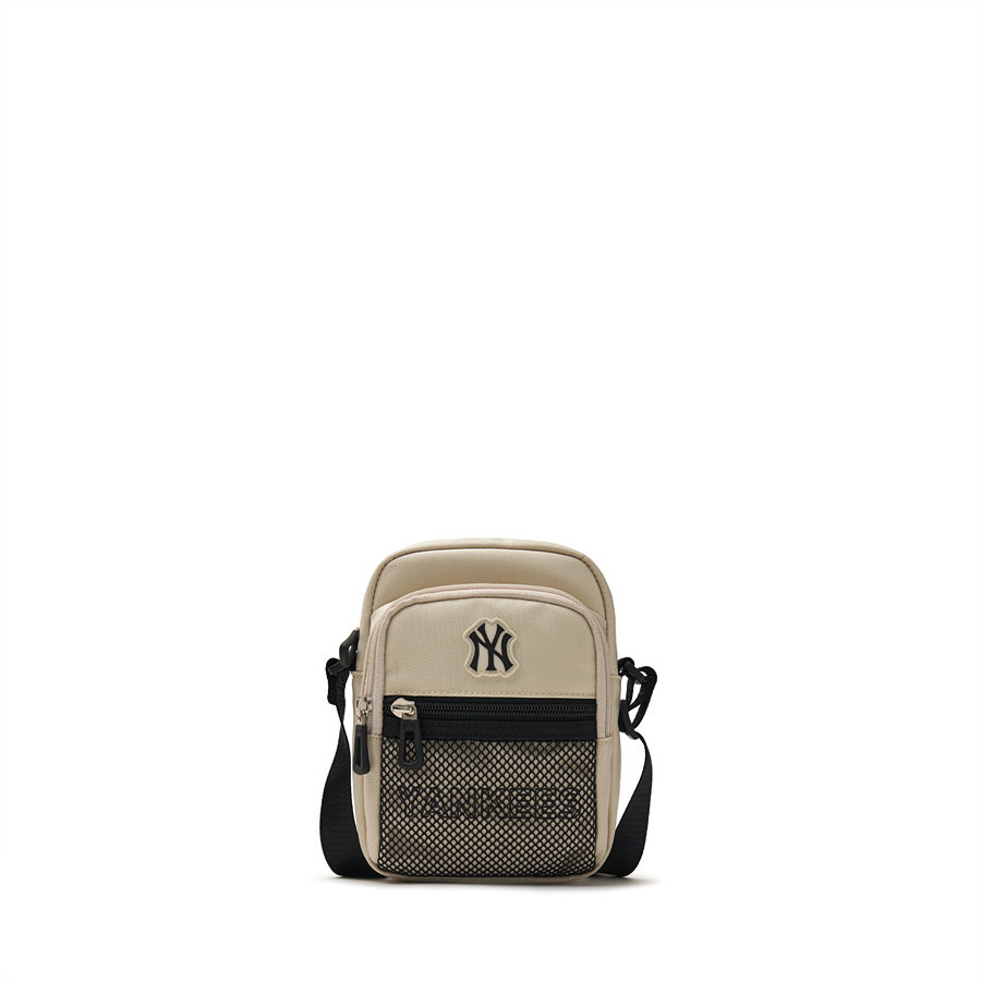 MLB Basic Mesh Mini New York Yankees Kids\' Bags Beige / Black | 6437910-XY