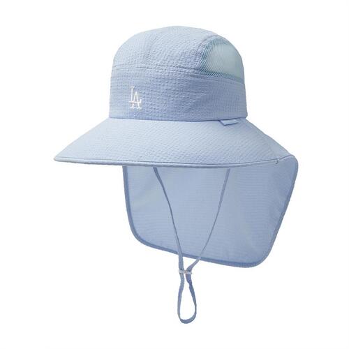 MLB Basic Seersucker Flaplos Angeles Dodgers Kids' Caps Blue | 8503214-HK