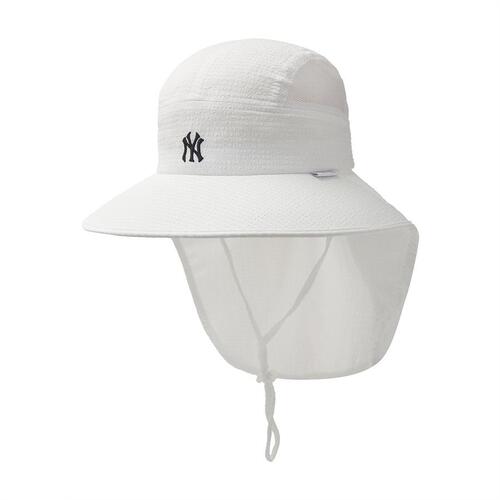 MLB Basic Seersucker Flapnew York Yankees Kids' Caps White | 5270641-EY