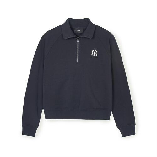 MLB Basic Small Logo Crop New York Yankees Sweatshirts Black | 0875319-YL