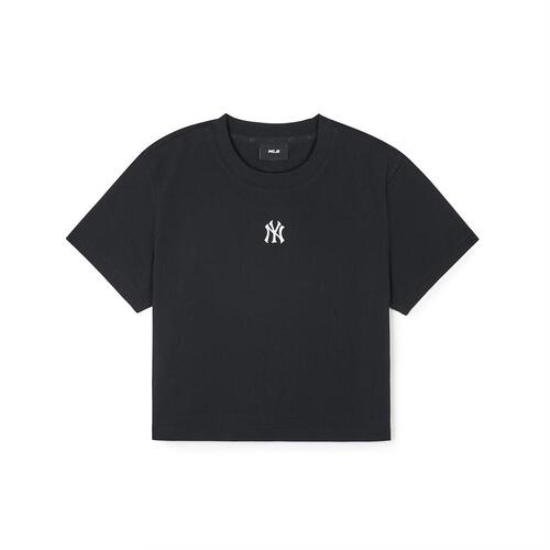 MLB Basic Small Logo Cropts New York Yankees T Shirts Black | 0456927-AG