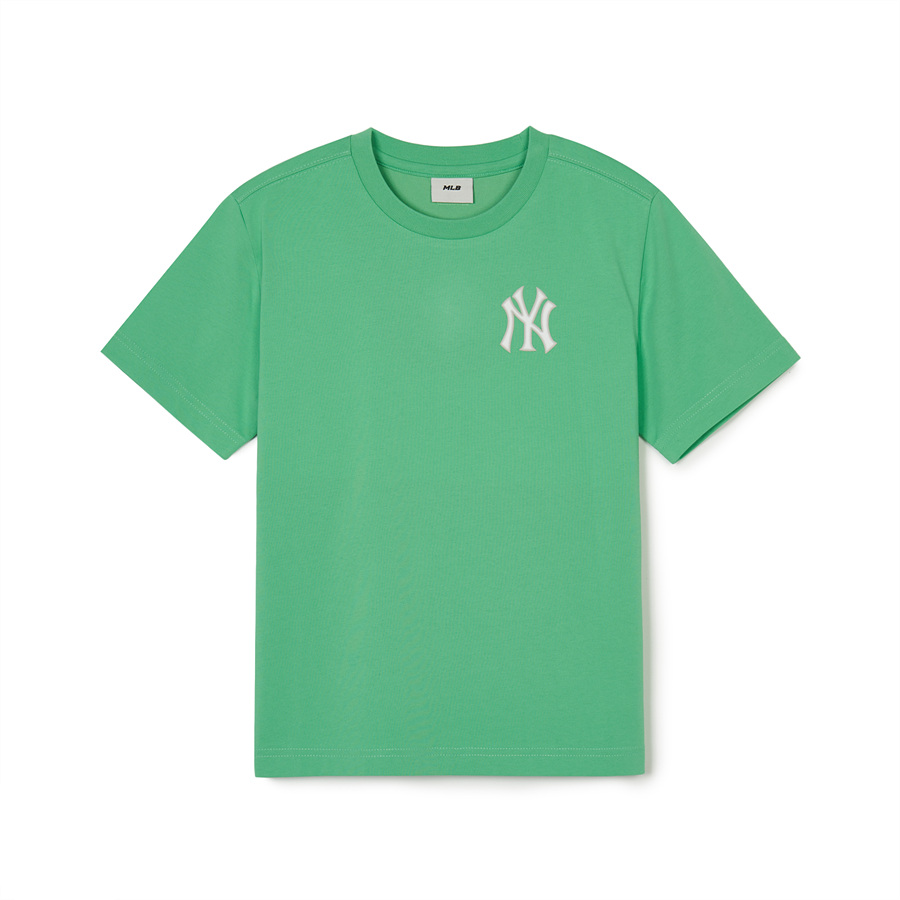 MLB Basic Small Logo New York Yankees Kids\' T Shirts Green | 3658710-ZS