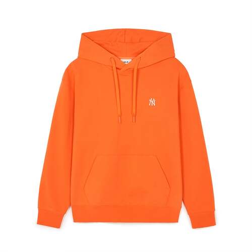 MLB Basic Small Logo Overfit New York Yankees Hoodie Orange | 3896207-LR