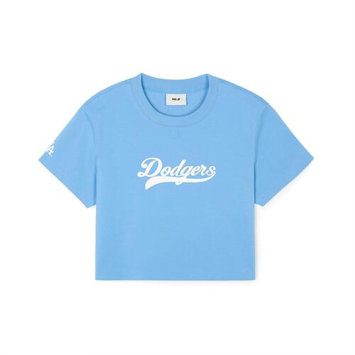 MLB Basic Varsity Culsive Cropts Los Angeles Dodgers T Shirts Blue | 9185734-WJ