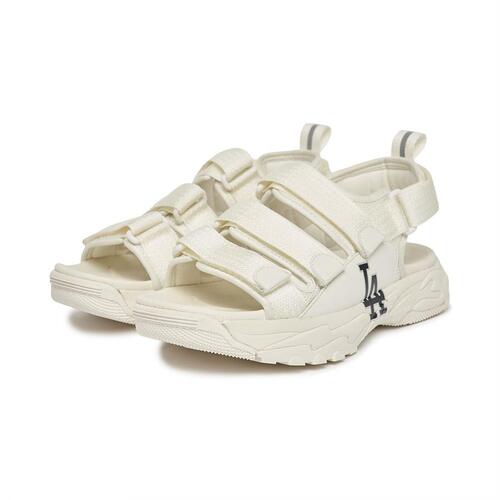 MLB Chunky Triple Los Angeles Dodgers Sandals White | 7851924-MN