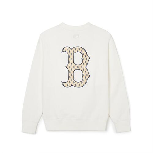 MLB Classic Monogram Big Lux Boston Redsox Sweatshirts White | 1304597-FK