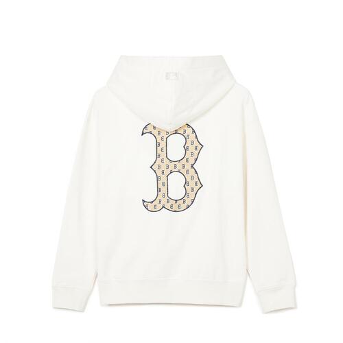 MLB Classic Monogram Big Lux Boston Redsox Hoodie White | 3586704-SQ