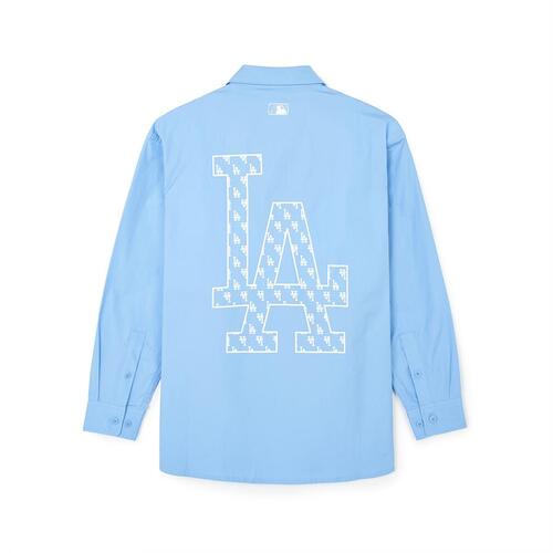 MLB Classic Monogram Big Lux Long Sleeve Los Angeles Dodgers Shirts Blue | 2470651-IB