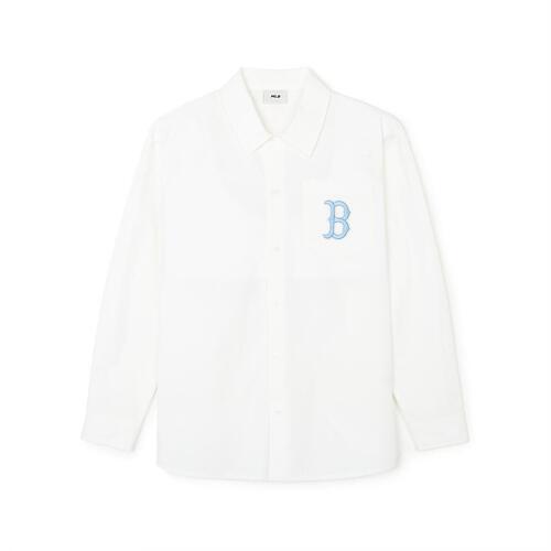 MLB Classic Monogram Big Lux Long Sleeve Boston Redsox Shirts White | 3184209-SW