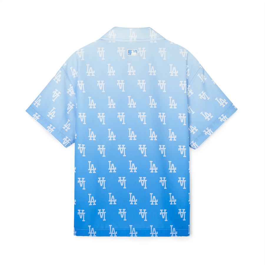 MLB Classic Monogram Gradation Los Angeles Dodgers Kids' Shirts Blue | 7845023-DQ