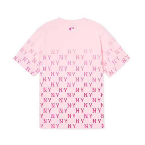 MLB Classic Monogram Gradationt New York Yankees Kids' T Shirts Pink | 4536291-HP