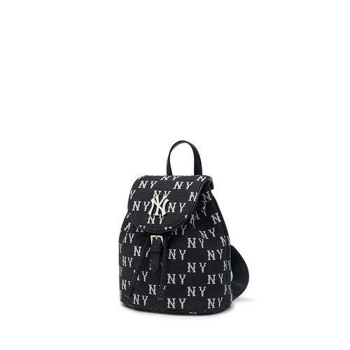 MLB Classic Monogram Jacquard Mini Backpack New York Yankees Backpacks Black | 8561739-NE