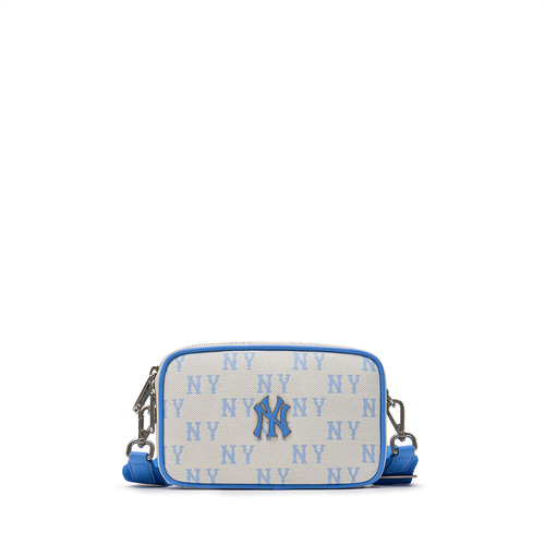 MLB Classic Monogram Jacquard Mini New York Yankees Cross Body Bags Blue | 9072356-FB