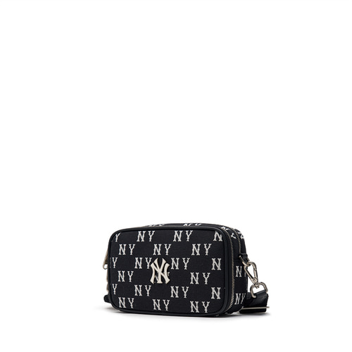 MLB Classic Monogram Jacquard Mini New York Yankees Cross Body Bags Black | 4970521-PS