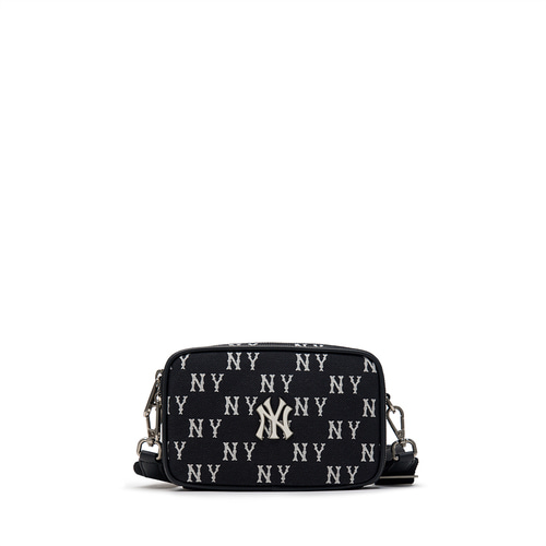 MLB Classic Monogram Jacquard Mini New York Yankees Cross Body Bags Black | 4970521-PS