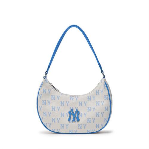 MLB Classic Monogram Jacquard New York Yankees Hobo Bags Blue | 5816097-LY