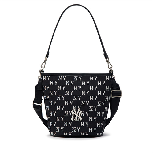 MLB Classic Monogram Jacquard New York Yankees Cross Body Bags Black | 4619073-QI