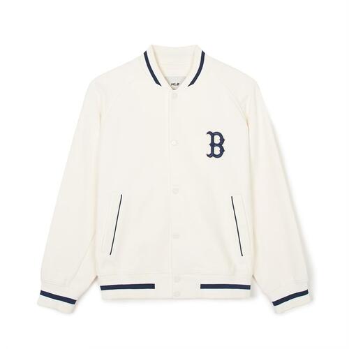 MLB Classic Monogram Jersey Jqd Raglan Varsity (Single Layer) Boston Redsox Jackets White | 7605482-NC