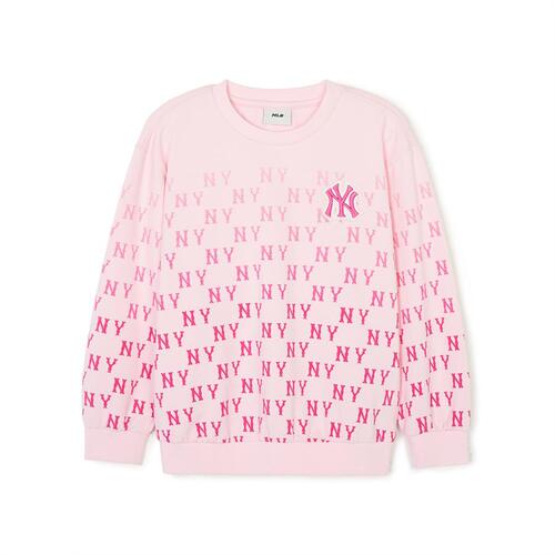 MLB Classic Monogram New York Yankees Kids\' Sweatshirts Pink | 4260517-BN