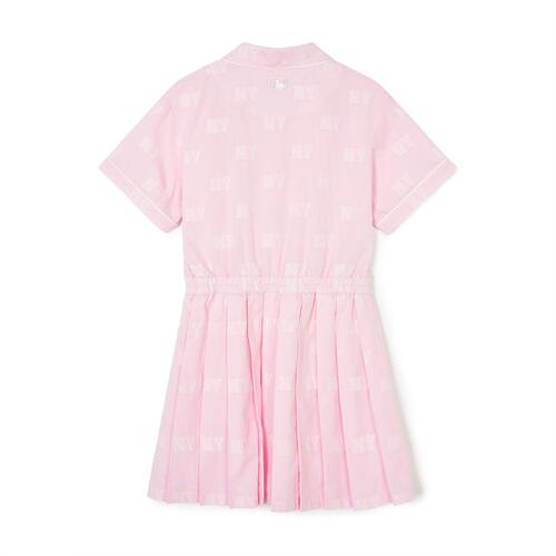 MLB Classic Monogram New York Yankees Kids' Dress Pink | 7592084-FZ